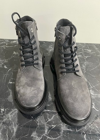 İnci deri erkek ayakkabı bot - Görsel 4
