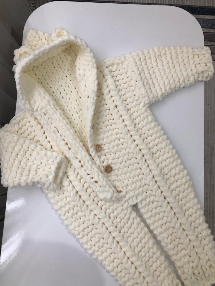 Krem bebek tulumu - Görsel 2