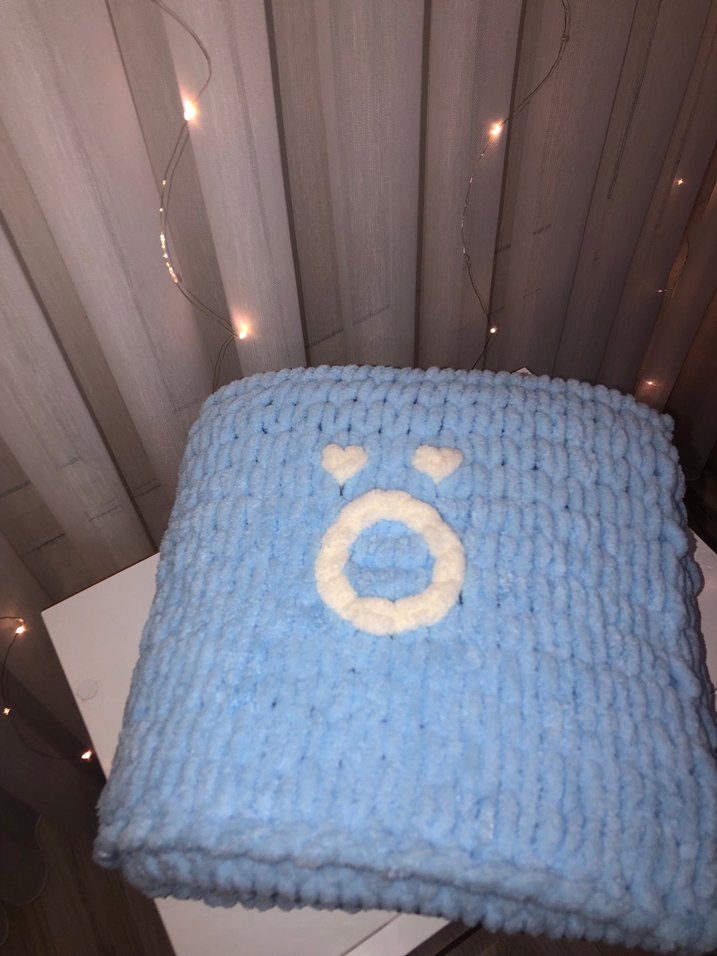 Puffy bebe mavisi bebek battaniye - Görsel 5