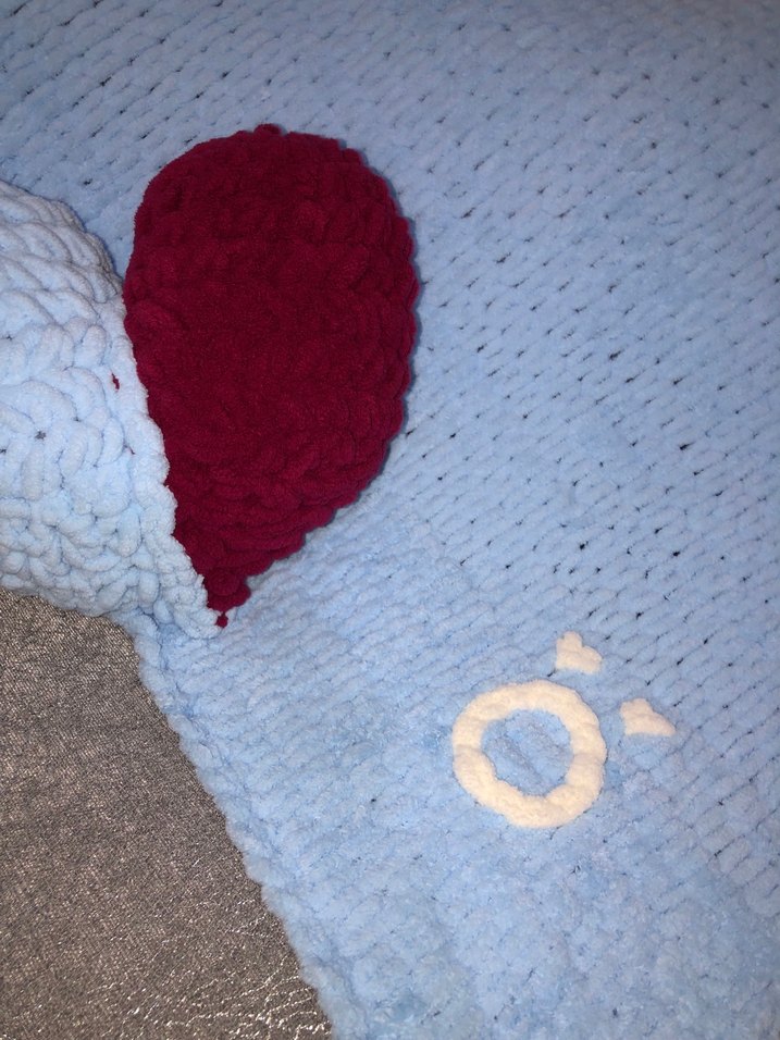 Puffy bebe mavisi bebek battaniye - Görsel 2