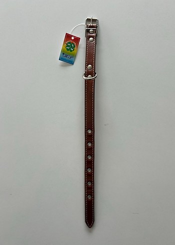 Yurtdışından Kahverengi Deri Köpek Tasması - Görsel 2