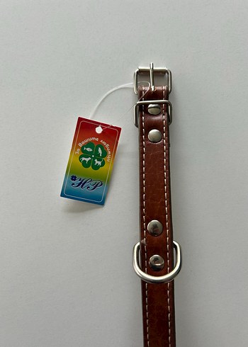 Yurtdışından Kahverengi Deri Köpek Tasması - Görsel 4