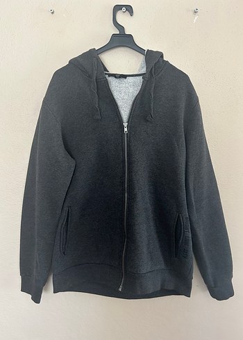 Mavi Marka Gri Fermuarlı Sweatshirt