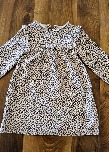 Zara ZARA Kız cocuk leopar elbise 4-5 yas