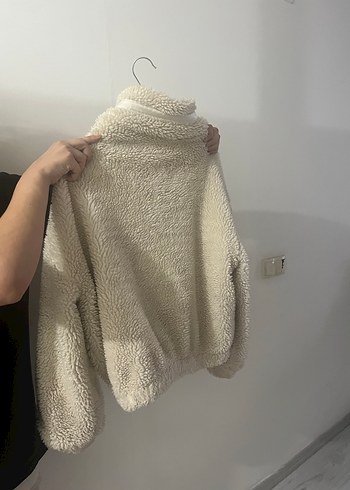38 Beden Bej Kadın Midi Boy Suni Kürk Ceket
