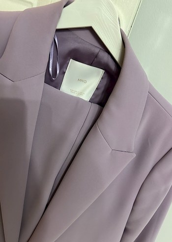 Mor Düğmeli Kadın Blazer Ceket - Görsel 4