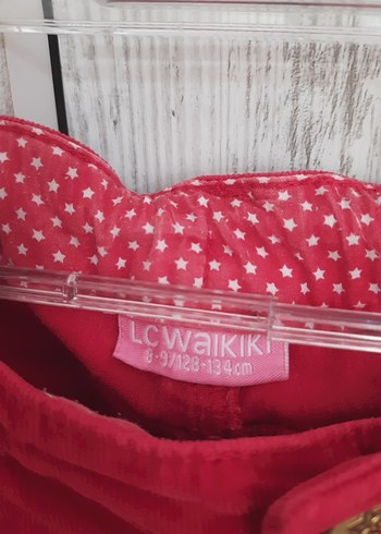 LC Waikiki Düğmeli Kırmızı Çocuk Pantolonu