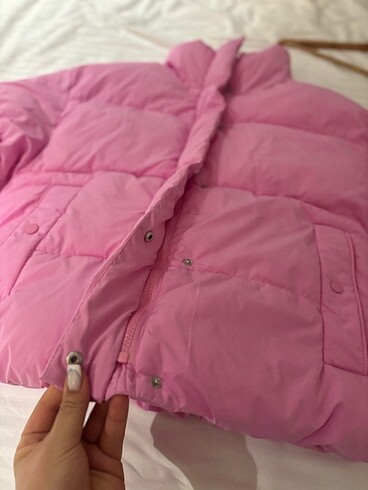 s Beden pembe Renk Pull&Bear Şişme Mont