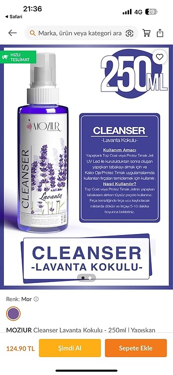  Beden Renk Jel remover cleanser set