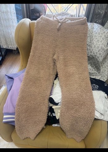 H&M Bej Tek Renk Yumuşak H&M Peluş Alt