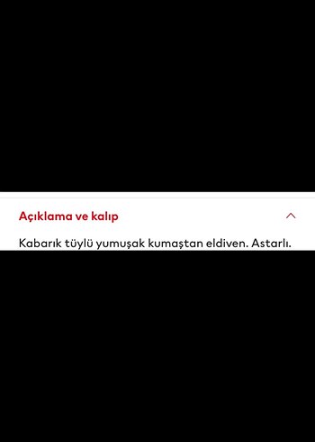 H&M Beyaz Peluş Eldiven