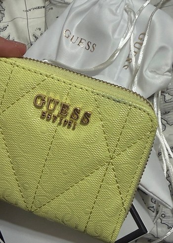 Sarı Guess YENİ SEZON Kartlık - Görsel 3