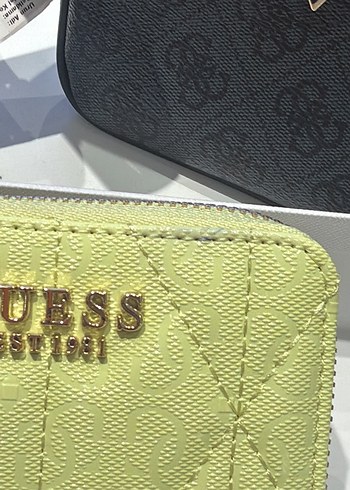 Sarı Guess YENİ SEZON Kartlık - Görsel 7