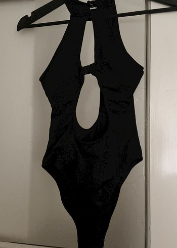 Siyah Gotik Tokalı Kadın Mayo - Görsel 6