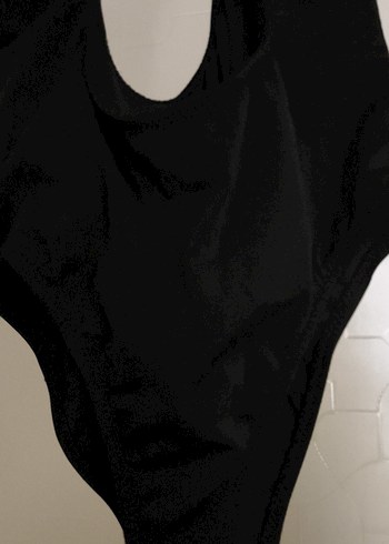 Siyah Gotik Tokalı Kadın Mayo - Görsel 5