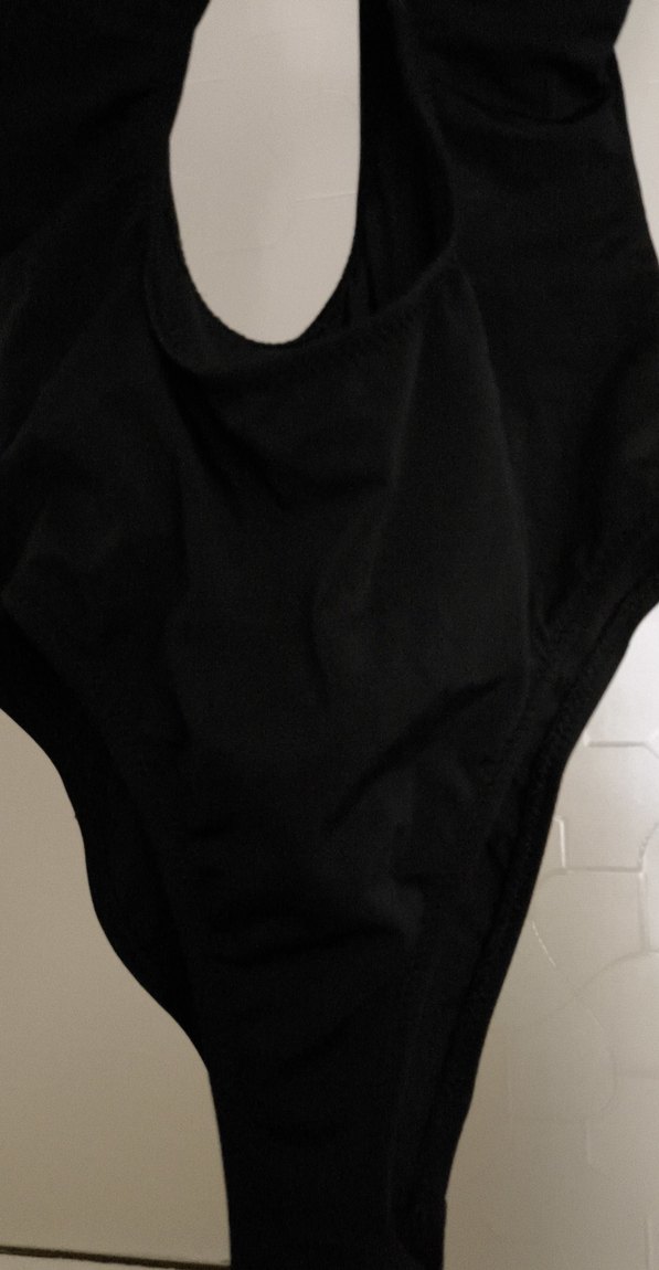 Siyah Gotik Tokalı Kadın Mayo - Görsel 5