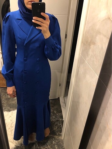 Balık model ceket elbise