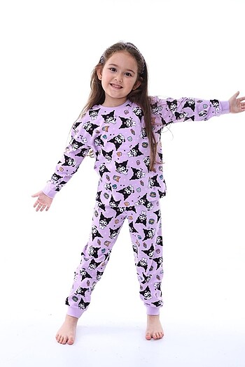 Kuromi Kız Çocuk Pijama Takımı