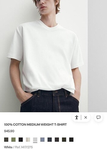 l/xl Beden Massimo dutti marka erkek tShirt