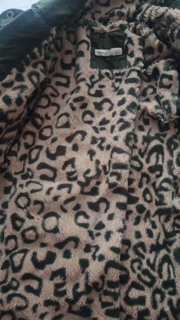 Kürk Detaylı Kadın Kamuflaj Kışlık Mont 7 _ 8 yaş - Görsel 2