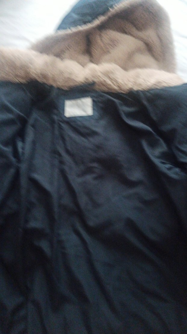 Düğmeli Siyah kız Kışlık Mont - Görsel 2