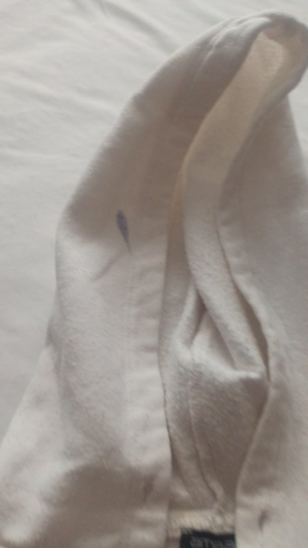 Kadın Beyaz Fermuarlı Kapüşonlu Sweatshirt - Görsel 2