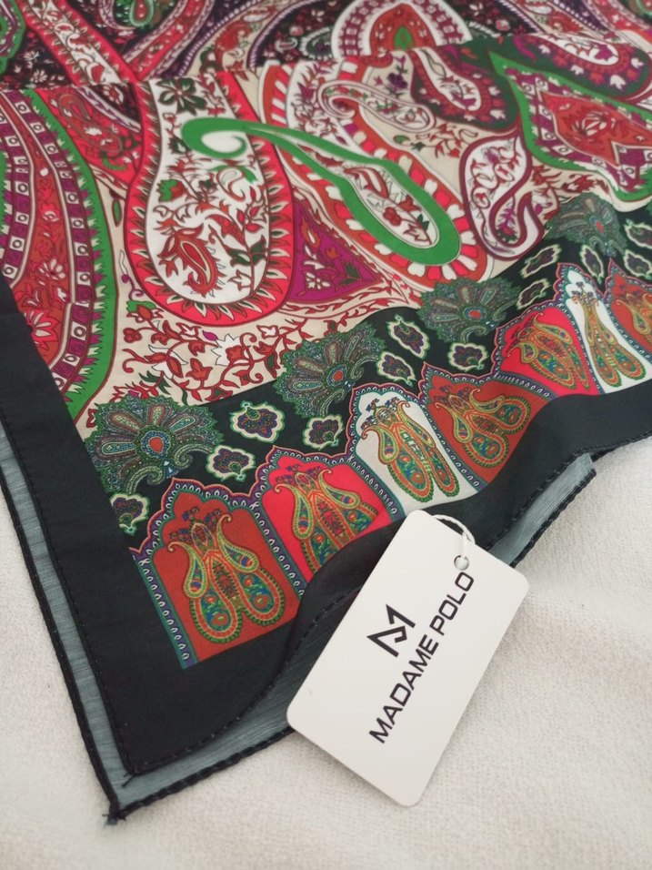 Kadın Çok Renkli Bohem Şal - Görsel 4