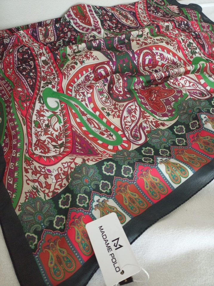 Kadın Çok Renkli Bohem Şal - Görsel 5