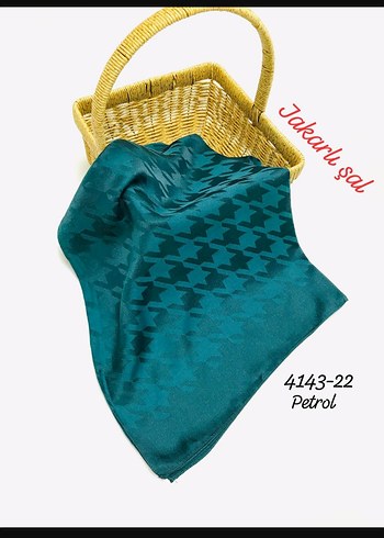 Kadın Petrol Jakarlı Şal - Görsel 2