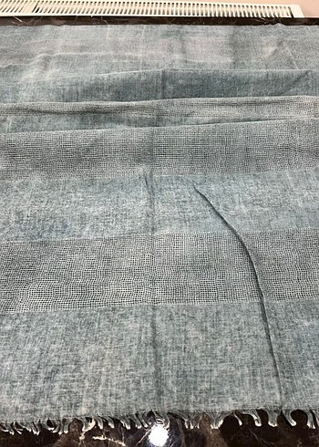 Kadınlar için Mor Keten Pilili Şal - Görsel 8