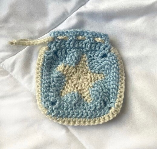 American Vintage yıldız motifli kese pouch