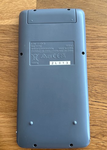 Beden Sharp Hesap Makinesi EL-531TH Gri