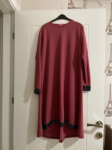 Tesettür pembe tunik