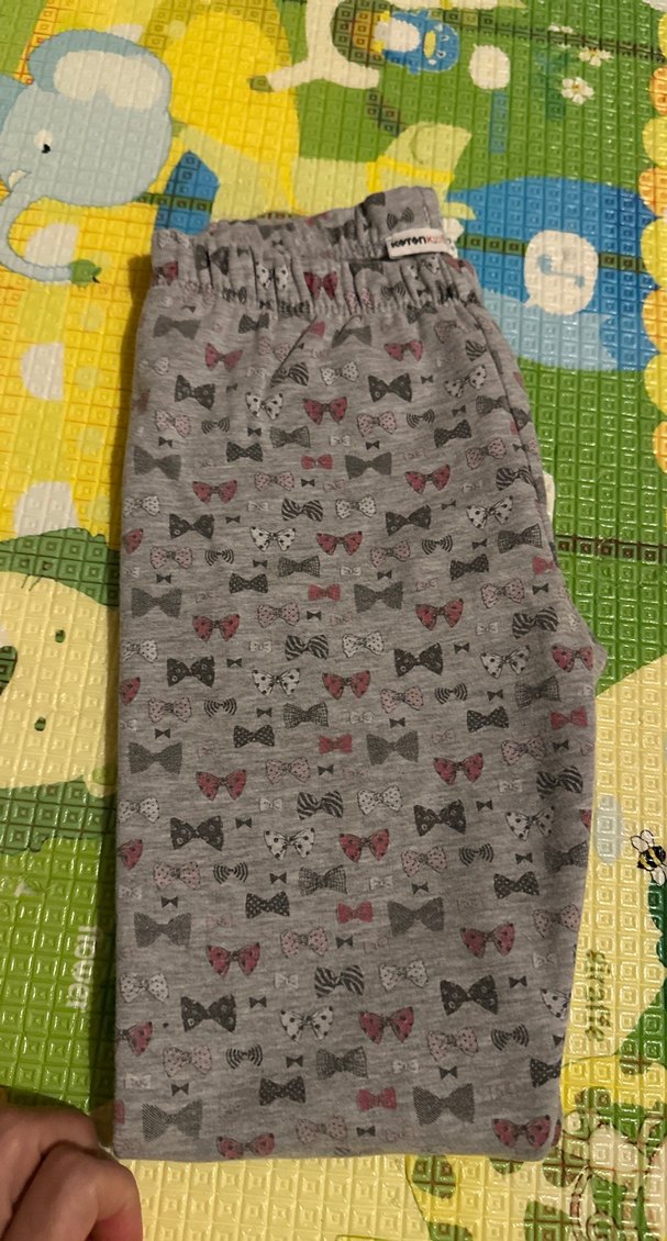 Koton Kız Gri Desenli  Tayt - Görsel 3