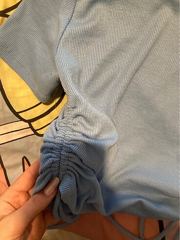 m Beden mavi Renk Zara crop top