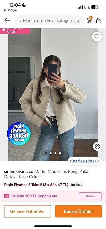 Zara ceket