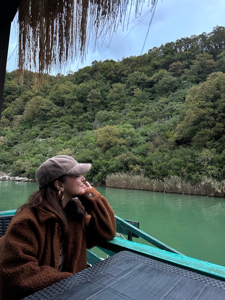 Kahverengi Kadın Midi Parka Koton - Görsel 3