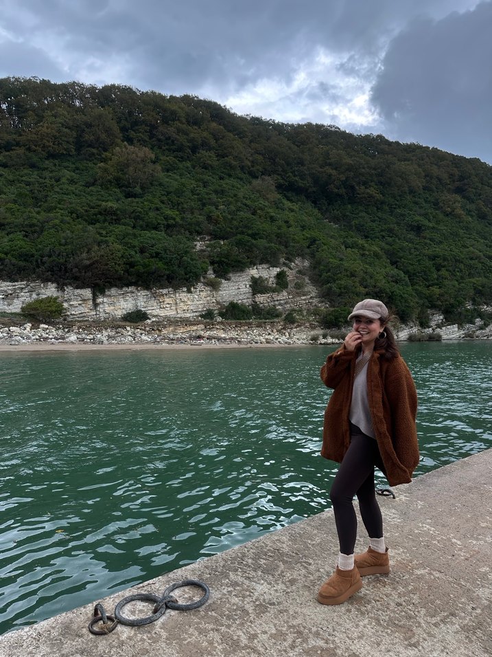 Kahverengi Kadın Midi Parka Koton - Görsel 4