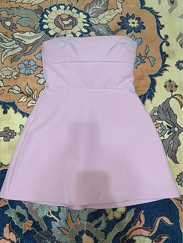 Zara pembe kurdeleli elbise