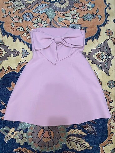 Zara Zara pembe kurdeleli elbise
