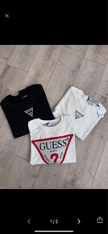 Guess taşlı sweat