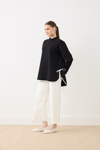 Biye detaylı sweatshirt