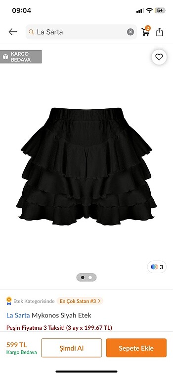 La sarta etek
