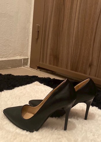 Zara Siyah Modern Klasik Stiletto Topuklu