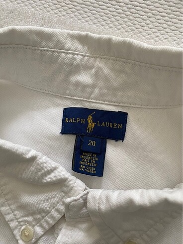 Ralph Lauren Orijinal Ralph Lauren beyaz Gömlek