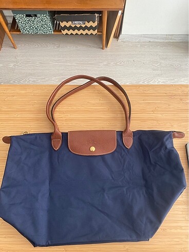 Beden lacivert Renk Longchamp le pliage Tote çantası
