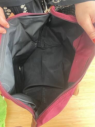 Beden bordo Renk Longchamp le pliage Tote çantası
