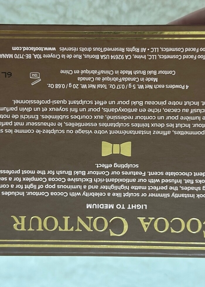 Too faced kontür paleti - Görsel 4