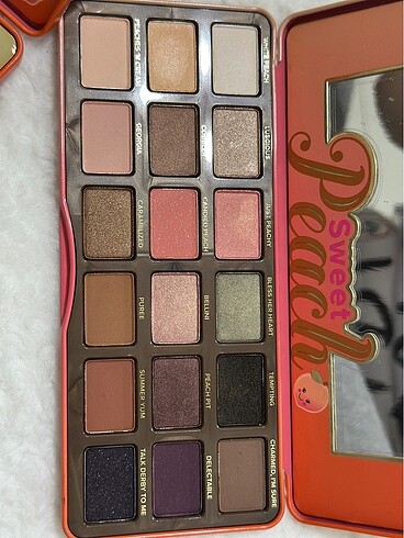 Beden Renk Too faced sweet peach göz ve yüz palet seti
