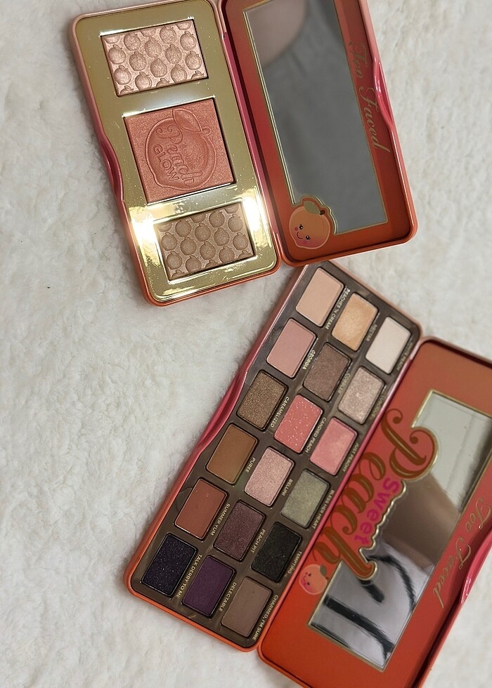 Too faced sweet peach göz ve yüz palet seti - Görsel 2